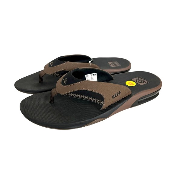 Reef Fanning Men's Bottle Opener Flip-Flop Thong Beach Sandals  US 12  NWOB - Picture 9 of 13